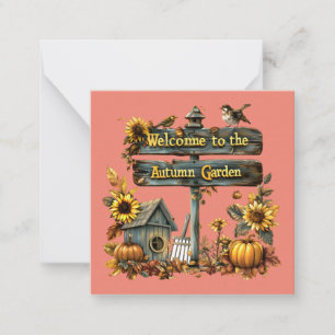 Tarjeta Pequeña Welcome to Automn