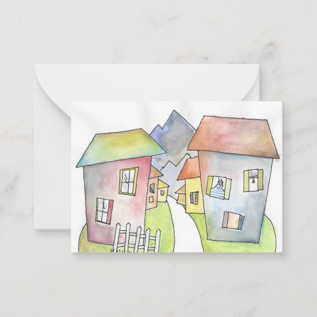 Tarjeta Pequeña Welcome to Our Neighborhood! (Anverso)