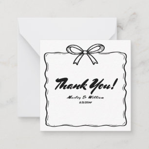Tarjeta Pequeña Whimsical Quirky Presupuesto Boda Gracias