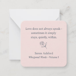 Tarjeta Pequeña Whispered Words-Volume 1_card# 10