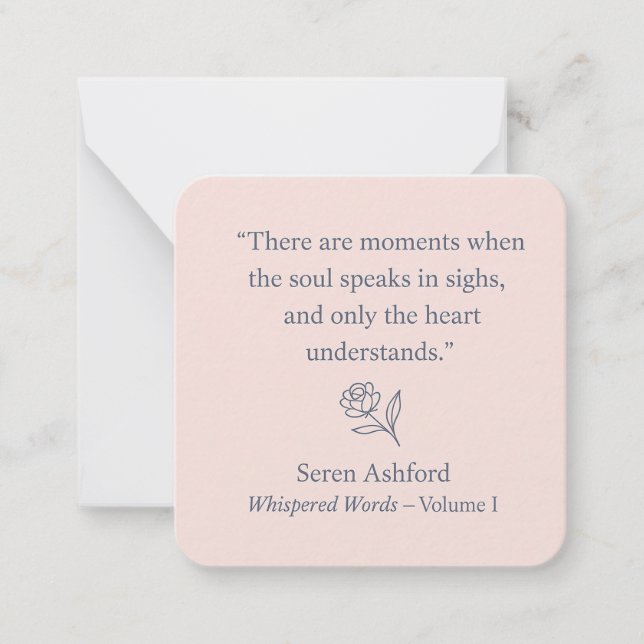 Tarjeta Pequeña Whispered Words-Volume 1_card# 11 (Anverso)