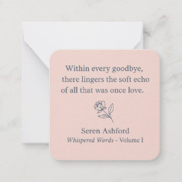 Tarjeta Pequeña Whispered Words-Volume 1_card# 12