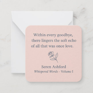 Tarjeta Pequeña Whispered Words-Volume 1_card# 12