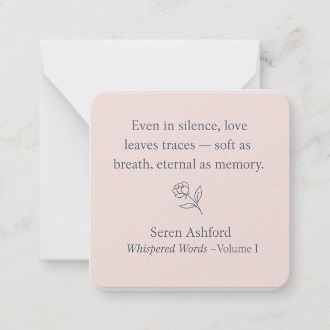 Tarjeta Pequeña Whispered Words_Volume 1_Card #4 (Anverso)
