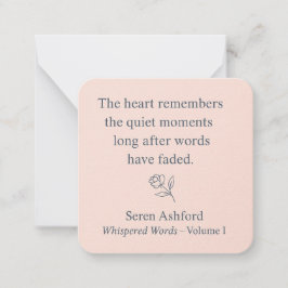 Tarjeta Pequeña Whispered Words- Volume 1_card# 5