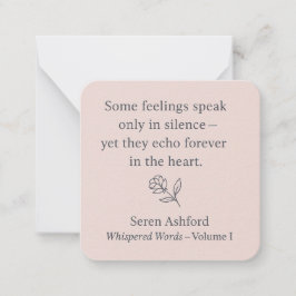Tarjeta Pequeña Whispered Words – Volume I .Card# 2