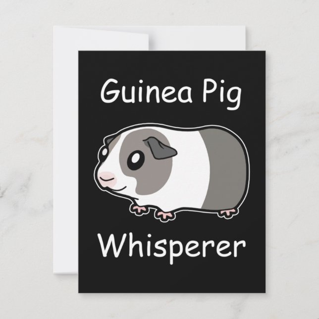 Tarjeta Pequeña Whisperer de cerdo de Guinea (Anverso)