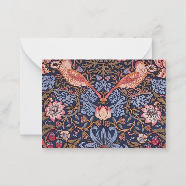 Tarjeta Pequeña William Morris (Anverso)