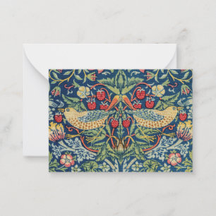 Tarjeta Pequeña William Morris - Ladrón de fresas