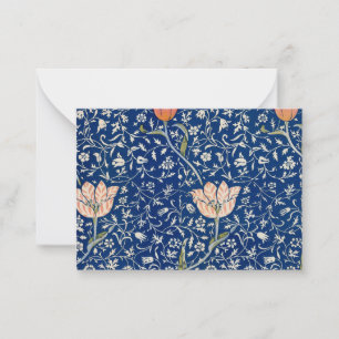 Tarjeta Pequeña William Morris Medway Blue Floral