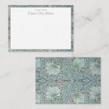 William Morris, Pimpernel - Aqua Green Floral