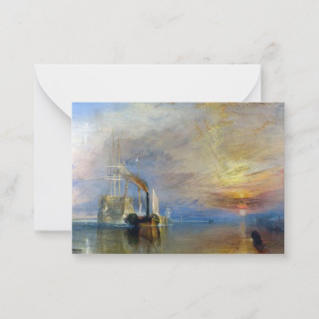 Tarjeta Pequeña William Turner - El temerario de la lucha (Anverso)