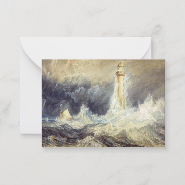 Tarjeta Pequeña William Turner - Faro de Bell Rock (Anverso)