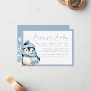 Tarjeta Pequeña Winter Wonderland Blue Penguin Books para la tarje
