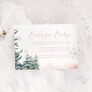 Tarjeta Pequeña Winter Wonderland - Libros rosas para bebés