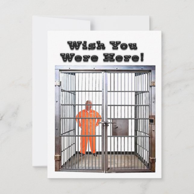 Tarjeta Pequeña Wish You Were Here Notecard (Anverso)