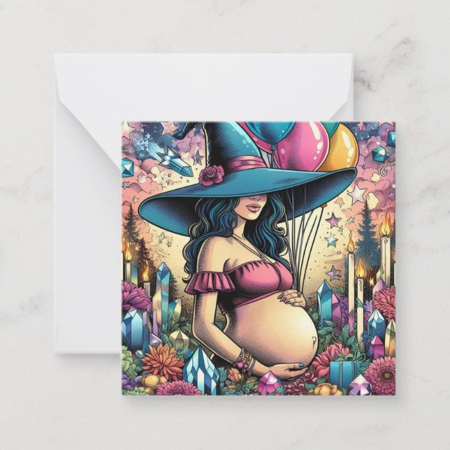 Tarjeta Pequeña WItchy Vibes | Bebé | Embarazo | Mamá (Anverso)