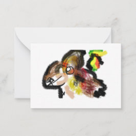 Tarjeta Pequeña Wolf autumn