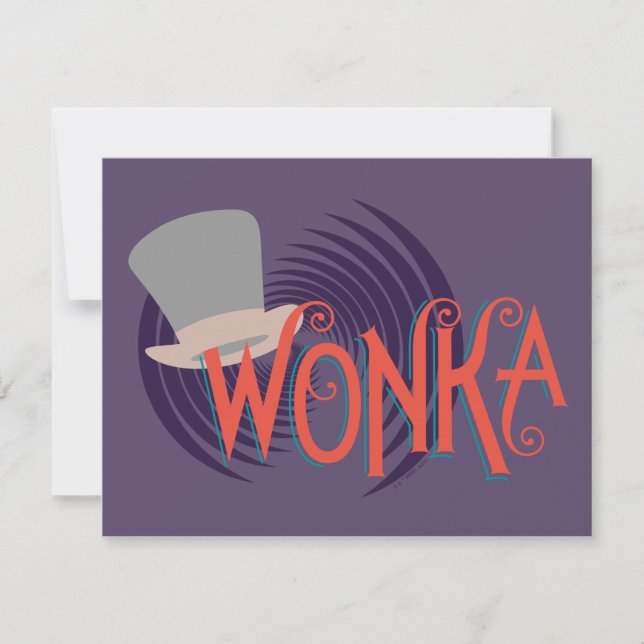 Tarjeta Pequeña Wonka Spiral Logo (Anverso)