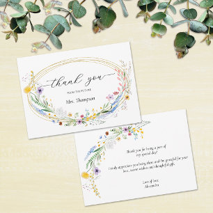 Tarjeta Pequeña Wreath Wreath Bridal Shower Flat
