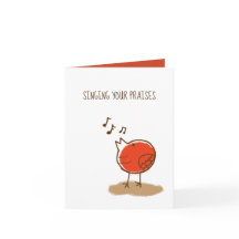 Pequeña y desordenada Ave cantando tus elogios Gra