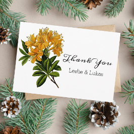 Tarjeta Pequeña Yellow Flower Thank You Card