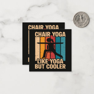 Tarjeta Pequeña Yoga en silla como yoga pero más genial