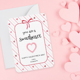 Tarjeta Pequeña You Are A Sweetheart Classroom Valentine