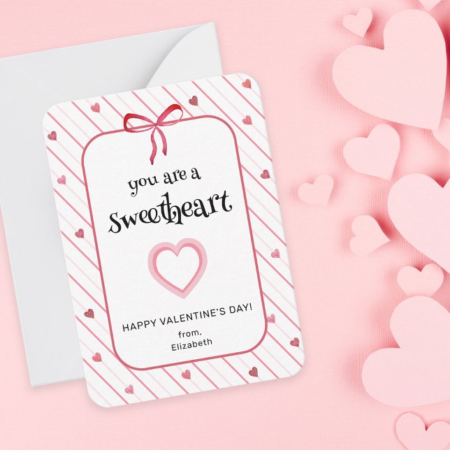Tarjeta Pequeña You Are A Sweetheart Classroom Valentine (Subido por el creador)
