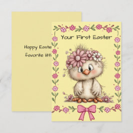 Tarjeta Pequeña Your First Easter Flat Note Card