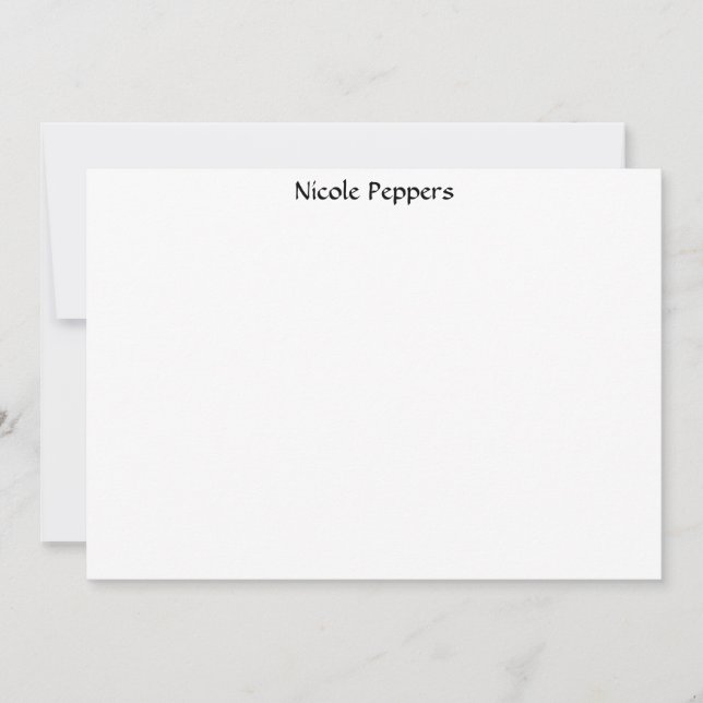 Tarjeta Pequeña Zebra (Anverso)