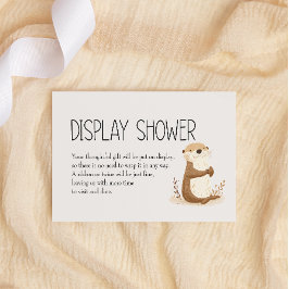 Tarjeta Pequeña Zoo Nursery Animals Baby Display Shower