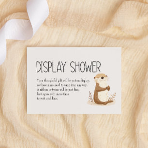 Tarjeta Pequeña Zoo Nursery Animals Baby Display Shower