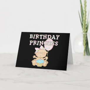 Tarjeta Pequeñas camisetas y regalos de la princesa de cum