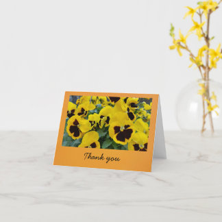 Tarjeta Pequeñas gracias - Pansies