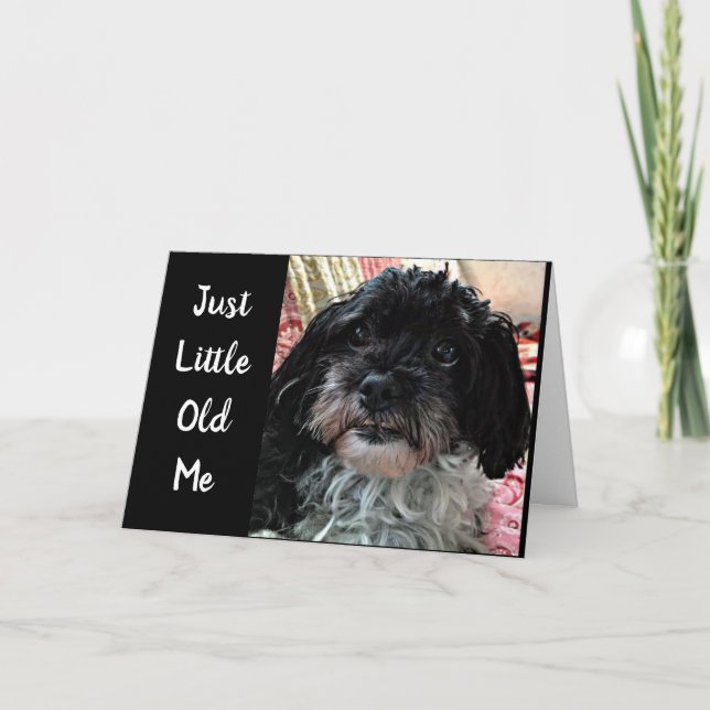 TARJETA PEQUEÑO ANCIANO ME PREGUNTA **CÓMO ESTÁS?*** (Anverso)