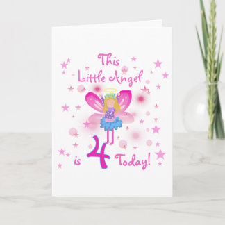 Tarjeta Pequeño Ángel 4 camisetas de cumpleaños y regalos