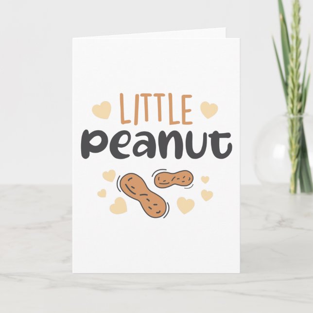 Tarjeta Pequeño bebé de cacahuete (Anverso)