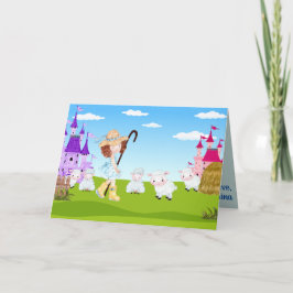 Tarjeta Pequeño Bo Peep Nuevos niños divertidos Fab Increí