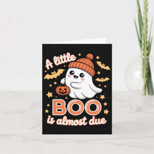 Tarjeta Pequeño Boo Casi Se Debe A Un Embarazo De Hallowee