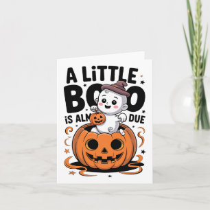 Tarjeta Pequeño Boo Casi Se Debe A Un Embarazo De Hallowee