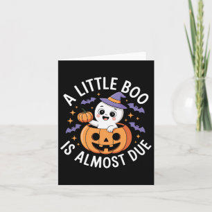 Tarjeta Pequeño Boo Casi Se Debe A Un Embarazo De Hallowee