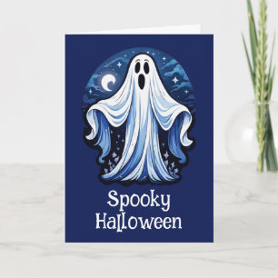 Tarjeta Pequeño Fantasma Espeluznante - Halloween 16 - Div