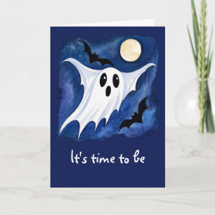 Tarjeta Pequeño Fantasma Espeluznante - Halloween 7 - Dive