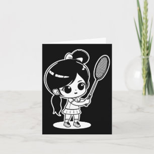 Tarjeta Pequeño lanzador de Personalizado de Badminton