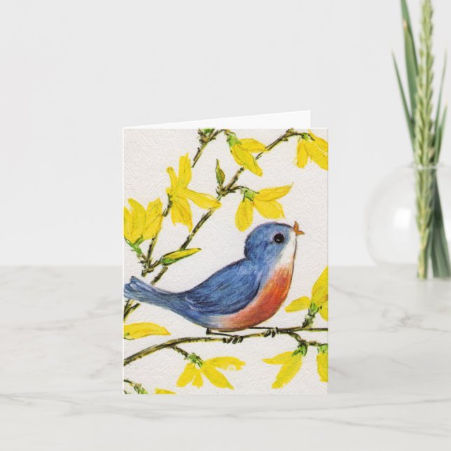 Tarjeta Pequeño pájaro dulce Notecard (Anverso)