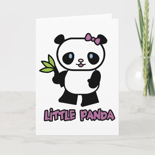 Tarjeta Pequeño Panda (Anverso)
