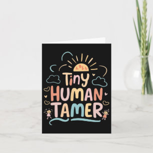 Tarjeta Pequeño profesor de guardería de Tamer Humano Cl G