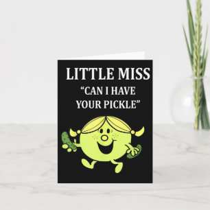 Tarjeta Pequeño puedo tener tu Pickle amante de la broma d
