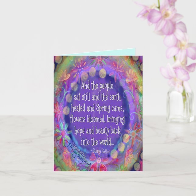 Tarjeta Pequeño "y la gente aún se siente" (Orquídea)